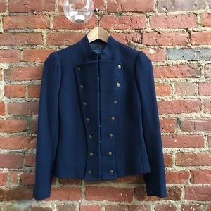 Navy wool Polo Ralph Lauren military blazer sz 6